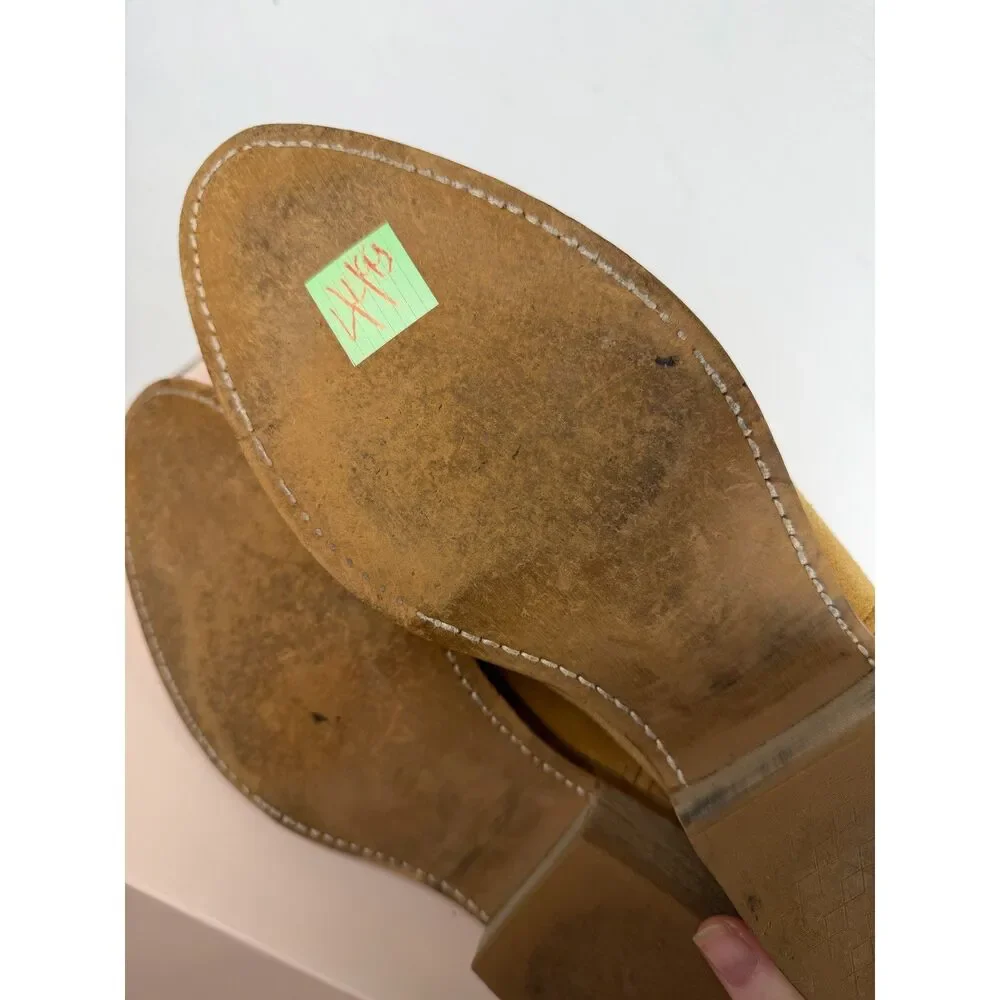 Vintage Laredo Cowboy Boot Mens 10.5 Extra Wide Drew 68216 Tan Suede Western EW